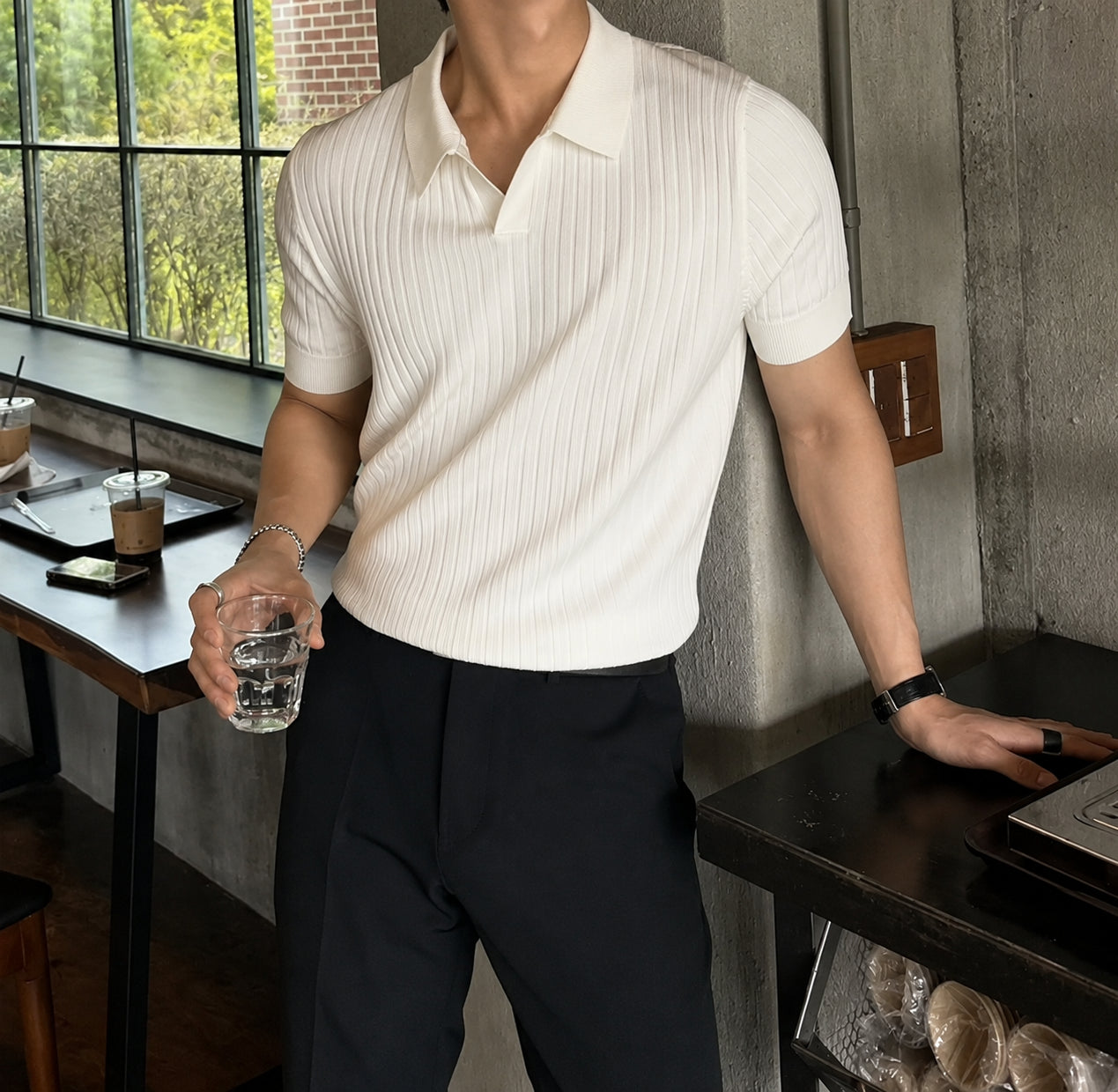 Lorenzo Ribbed Polo