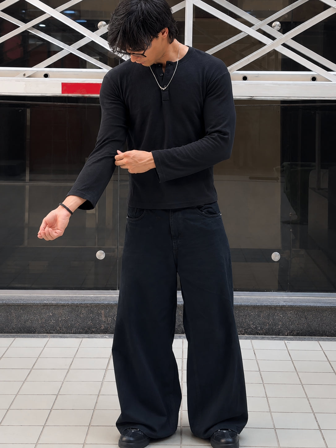 The Atlas Waffle Henley