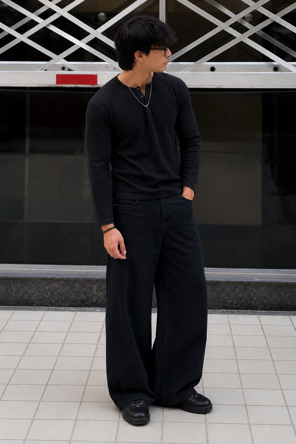 The Atlas Waffle Henley