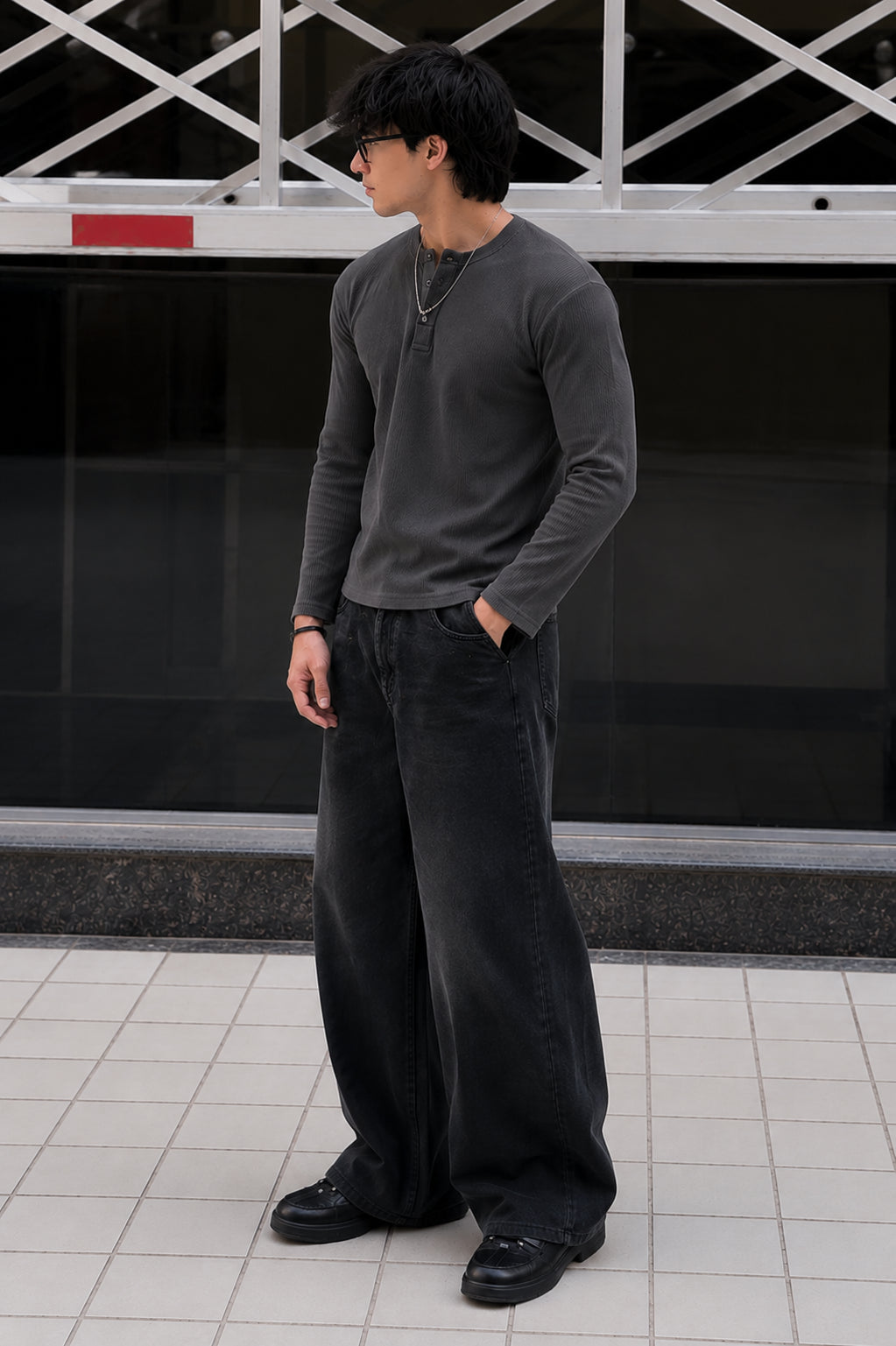 The Atlas Waffle Henley